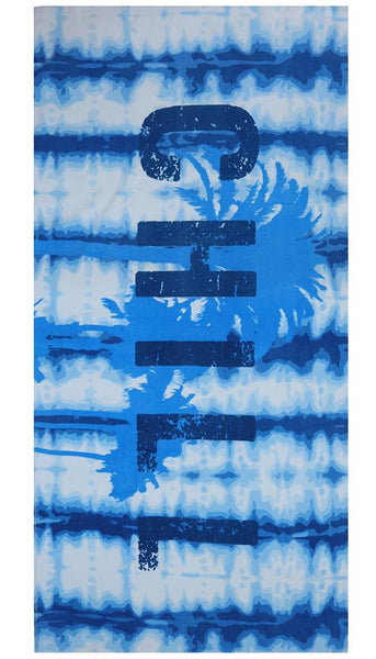 Chill Palm Trees Cotton Velour Beach Towel