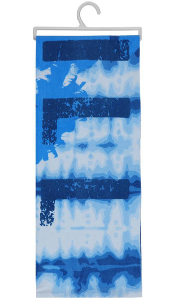Chill Palm Trees Cotton Velour Beach Towel