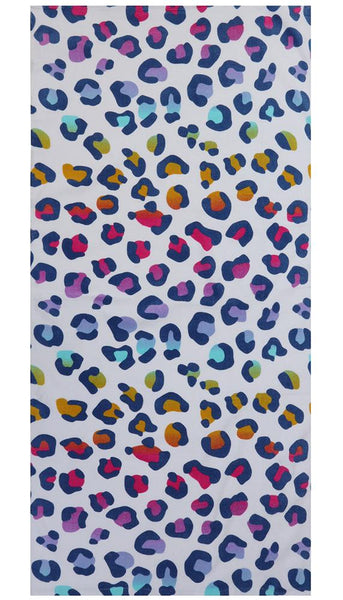 Rainbow Cheetah Cotton Velour Beach Towel