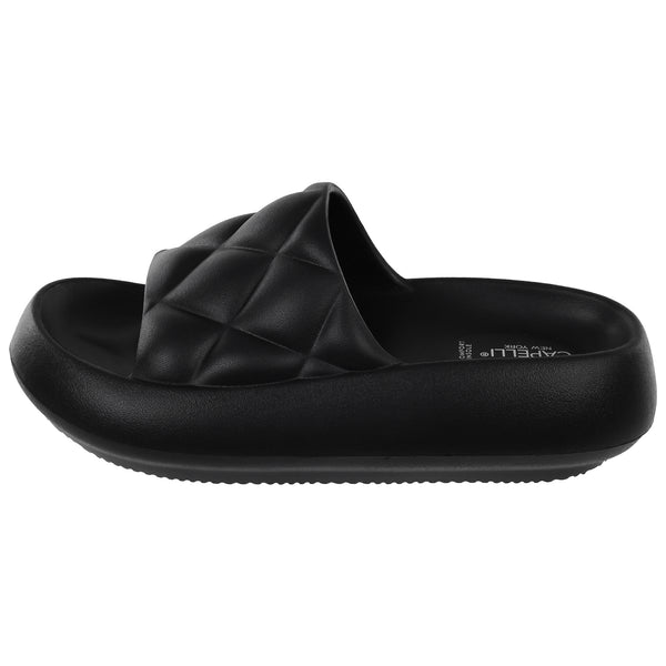 Ladies Injected EVA Quilted Slide