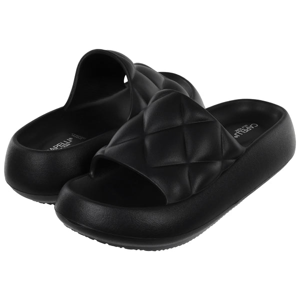 Ladies Injected EVA Quilted Slide
