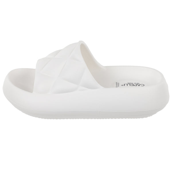 Ladies Injected EVA Quilted Slide