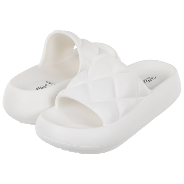 Ladies Injected EVA Quilted Slide