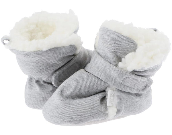 Heather Jersey Slipper Bootie w/ Berber Lining
