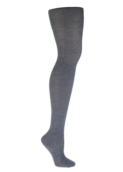 2 Pack Cable and Solid Sweater Knit Full Tights