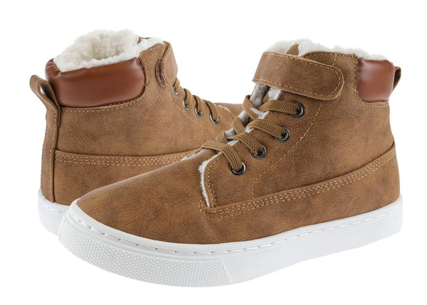 Boys Two-Tonal Faux Leather High-Top Sneaker