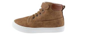 Boys Two-Tonal Faux Leather High-Top Sneaker