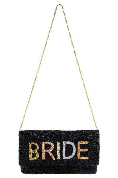 Ladies Beaded Bride Clutch