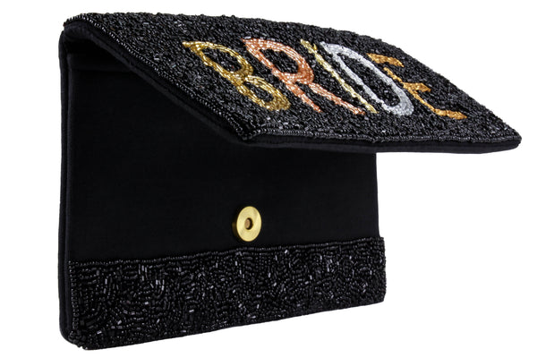 Ladies Beaded Bride Clutch
