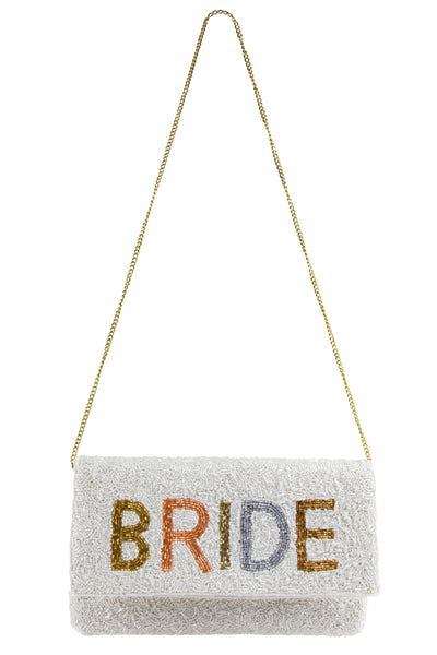 Ladies Beaded Bride Clutch