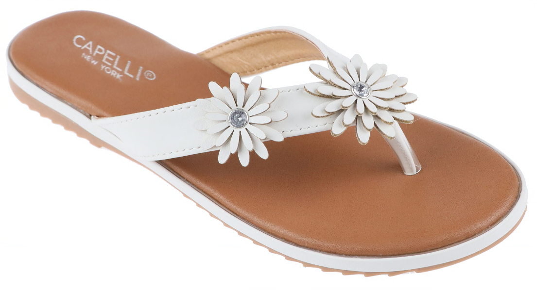 Faux leather flip flops hot sale