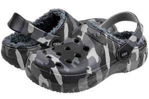 Boys Injected EVA Clog with Faux Berber Lining