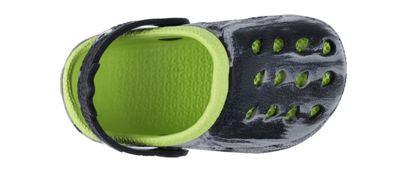 Toddler Boys Injected EVA Two Tone Clog with Dino Eyes Backstrap