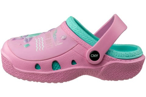 Girls Mermaid Off Duty Printed EVA Two-Tone Clog with Backstrap