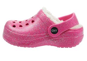 Toddler Girls Allover Glitter Injected EVA Clog with Faux Berber Lining