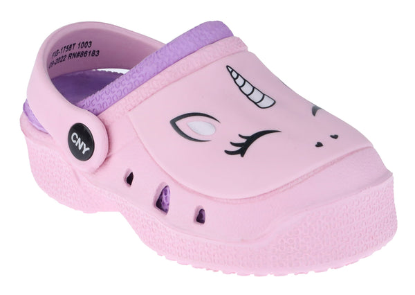 Toddler Girls Pretty Unicorn Injected EVA Two Tone Clog