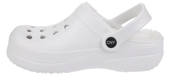 Ladies Injected EVA Clogs with Faux Berber Lining