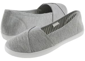 Ladies Solid Jersey Fabric Slip-On Sneaker