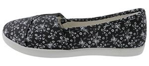 Ladies Printed Fabric Slip-On Sneaker