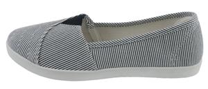 Ladies Printed Fabric Slip-On Sneaker