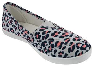 Ladies Printed Fabric Slip-On Sneaker