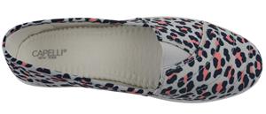 Ladies Printed Fabric Slip-On Sneaker