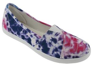 Ladies Printed Fabric Slip-On Sneaker