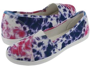 Ladies Printed Fabric Slip-On Sneaker