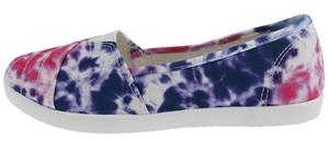 Ladies Printed Fabric Slip-On Sneaker