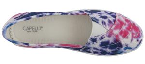 Ladies Printed Fabric Slip-On Sneaker