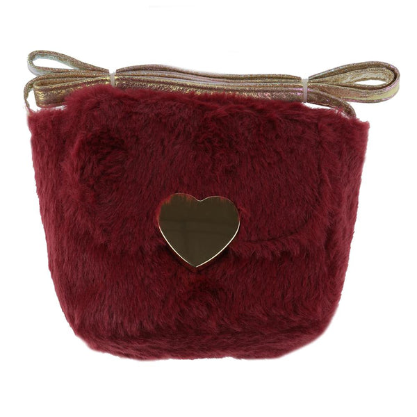 Girls Mini Faux Fur Cross Body Bag