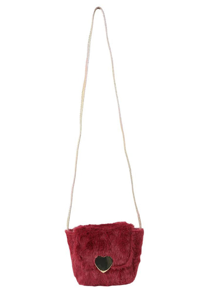 Girls Mini Faux Fur Cross Body Bag