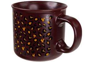 Leopard Leaves Camping Mug