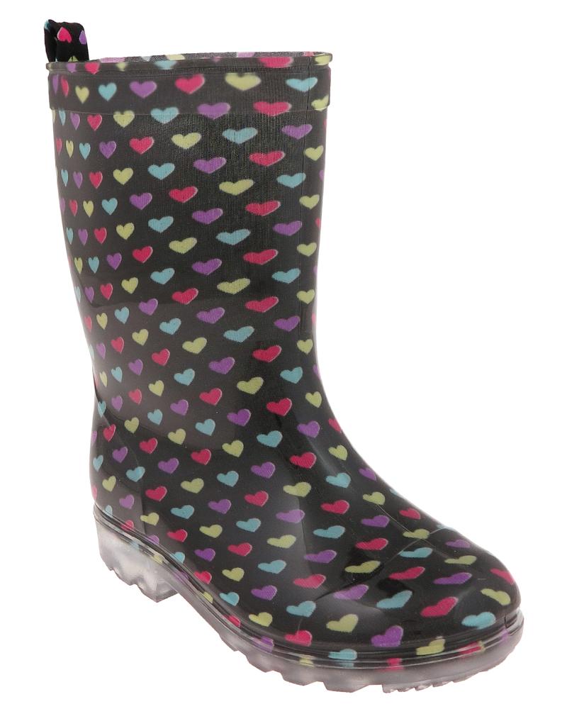 Girls Hearts Jelly Rain Boot Capelli New York