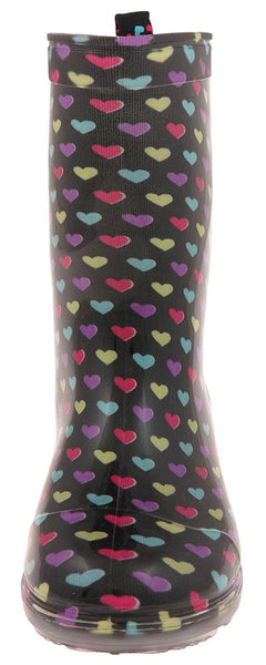 Girls Hearts Jelly Rain Boot