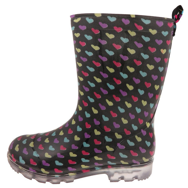 Girls Hearts Jelly Rain Boot