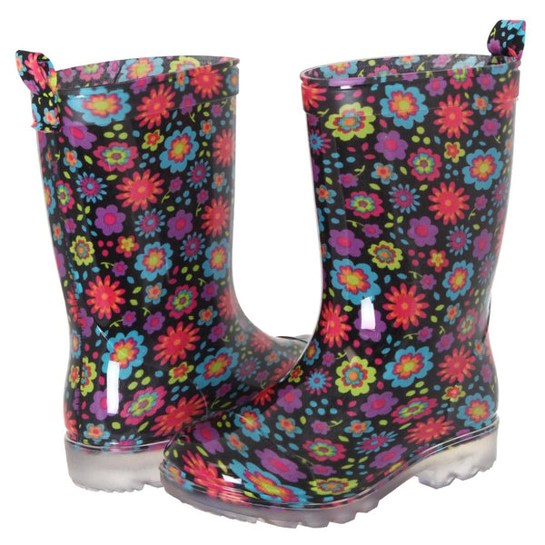 Girls Floral Jelly Rain Boot