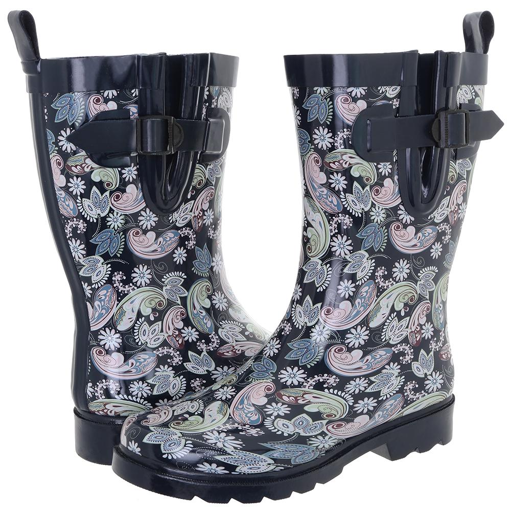 Womens half calf rain boots hot sale