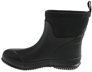 Ladies Shiny Solid Short Rain Boot with Neoprene Rubber