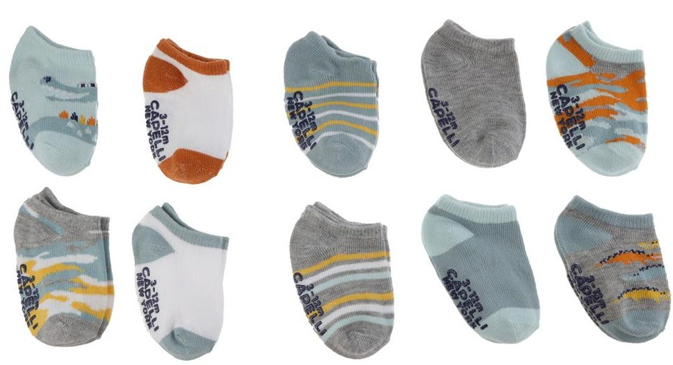 Show Capelli Socks Infant New York Pack Boys with No 10 Grippers –