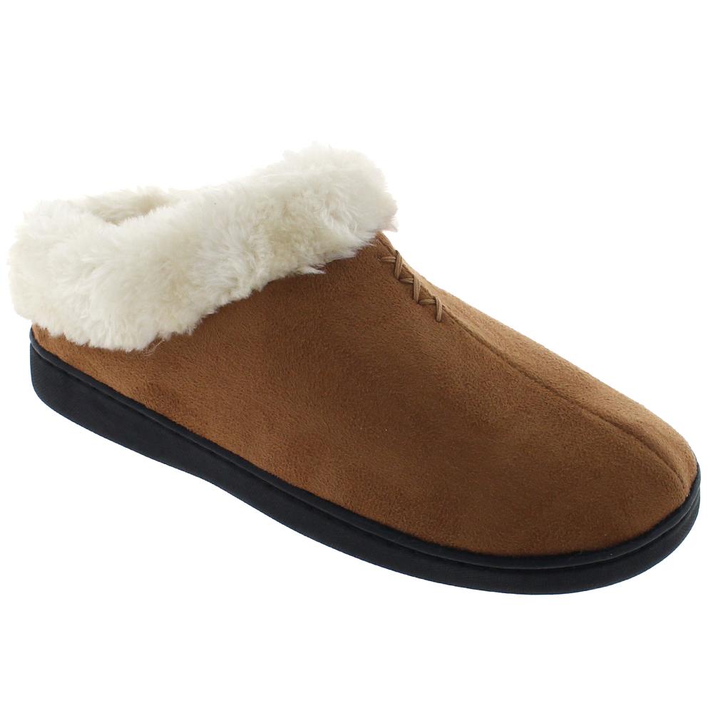 thumbnail image 2 of Women's Brown Faux Fur Lined House Slippers | Size 5 2 of 14