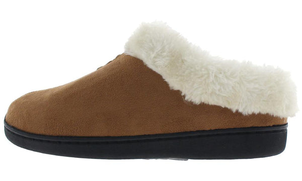 Ladies Faux Fur Clog Slipper