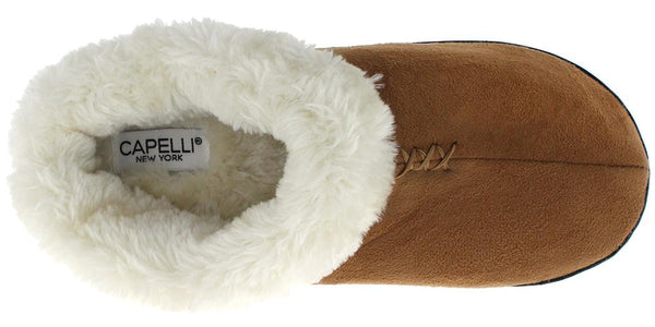 Ladies Faux Fur Clog Slipper