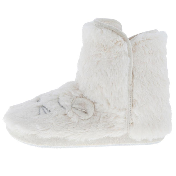 Ladies Faux Fur Sleeping Mouse Slipper Boot