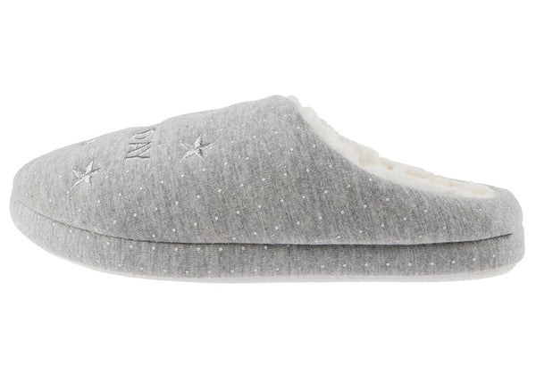 Ladies Lazy Day Polka Dots and Stars Moccasin Slipper