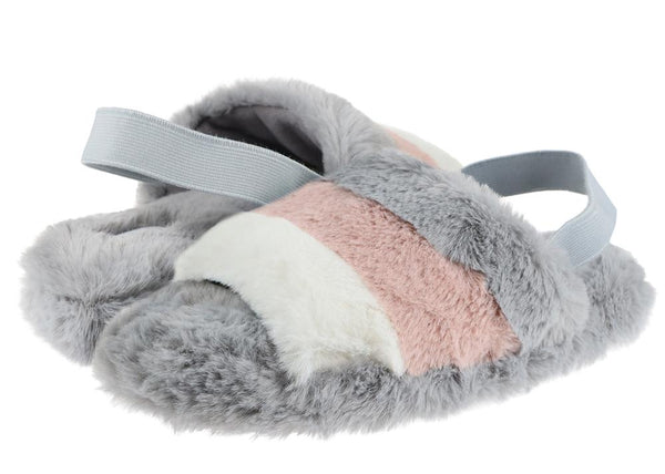 Ladies Faux Fur Slide Slipper