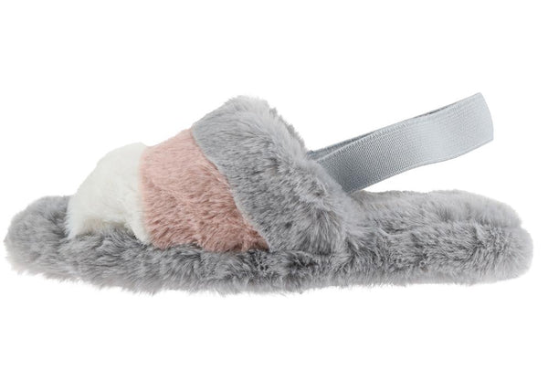 Ladies Faux Fur Slide Slipper