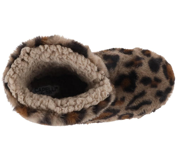 Ladies Faux Fur Boot Slipper