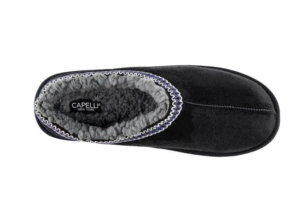 Men's Faux Suede Moccasin with Contrast Whip Stitching