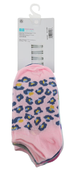 Charlotte Girls Mixed Pattern Recycled 10 Pack No Show Socks with Bonus Snap Clips